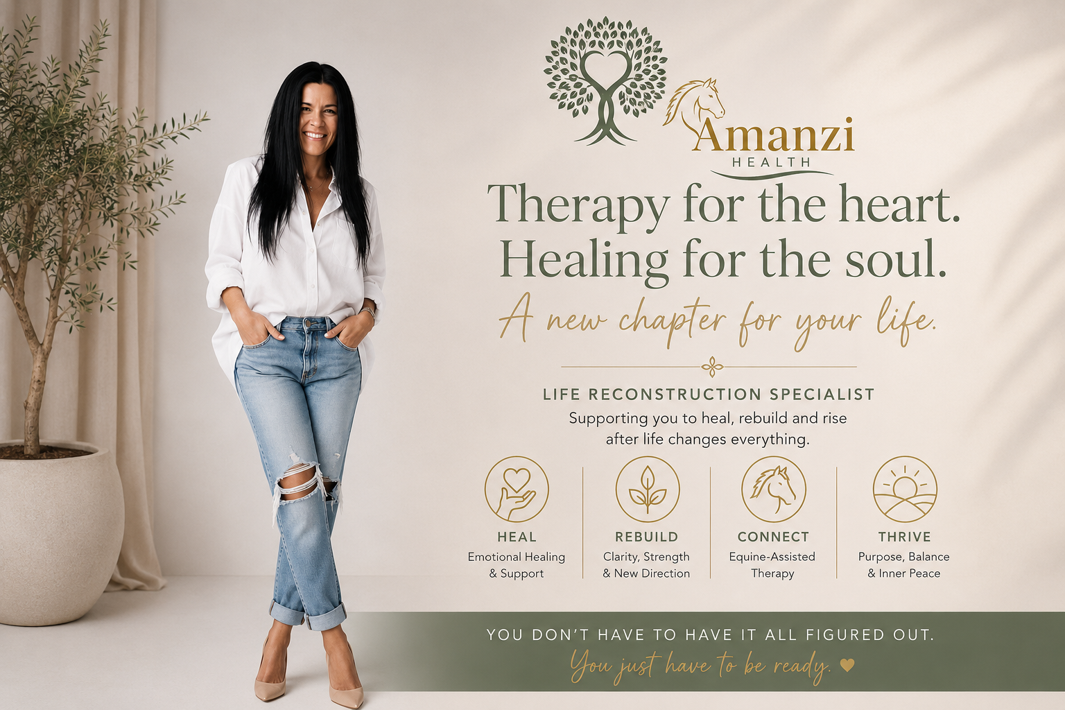 Gentle one-to-one healing session in a peaceful natural setting